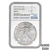 Image 1 : 2017 Silver Eagle NGC MS70 Early Releases