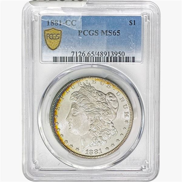 1881-CC Morgan Silver Dollar PCGS MS65