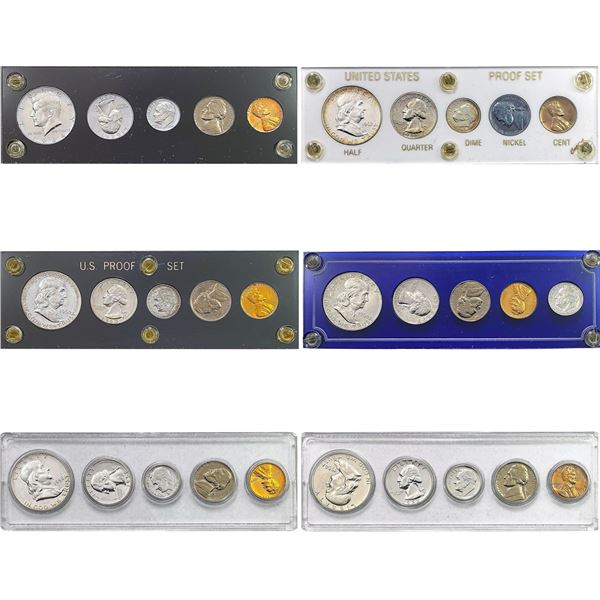 1956-1964 US Proof Set Lot [30 Coins]