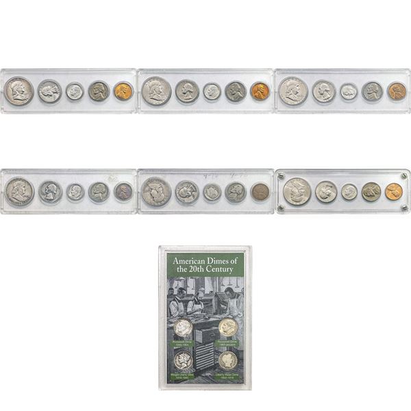 1912-1975 Varied US 90% Silver Coinage [34 Coins]
