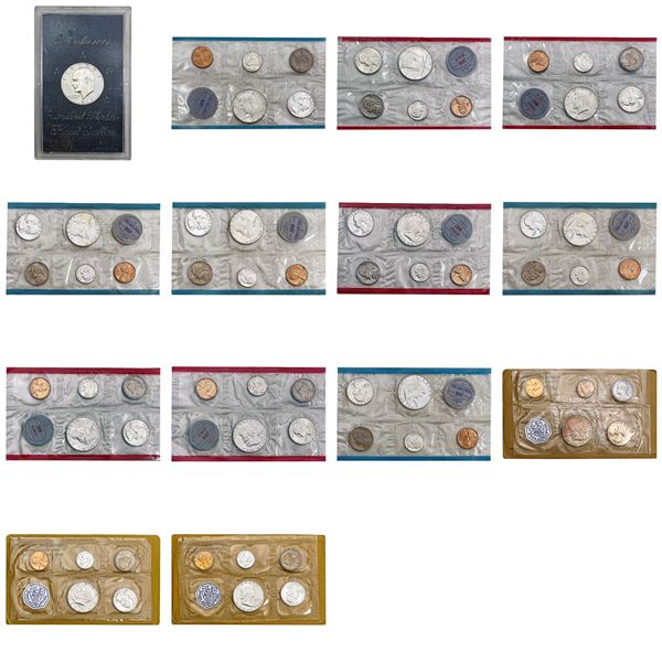 1961-1971 Gem Silver US Proof and Mint Set Lot [66 Coins]