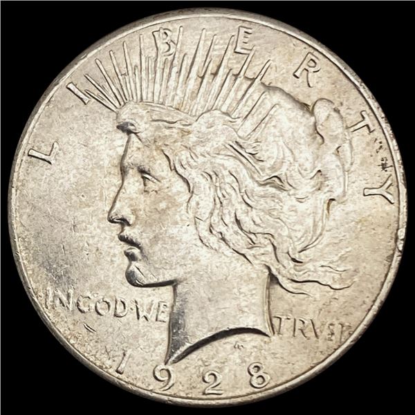 1928 Peace Silver Dollar CHOICE AU
