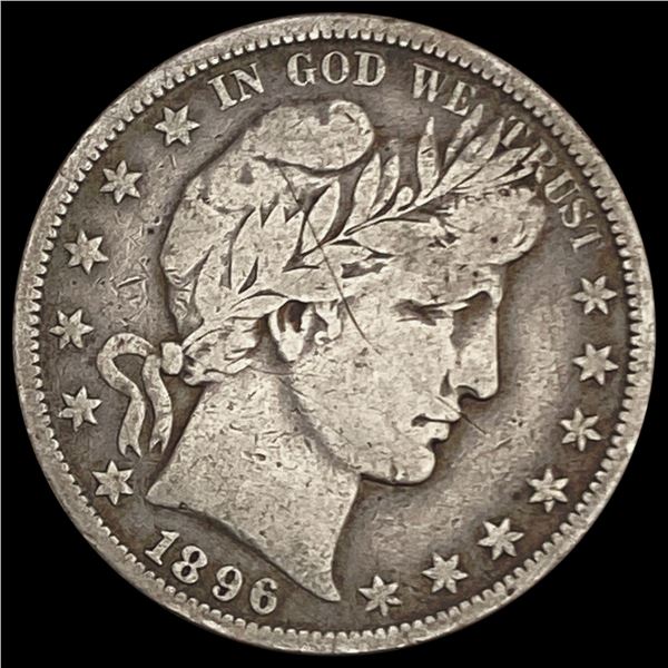 1896-O Barber Half Dollar NICELY CIRCULATED