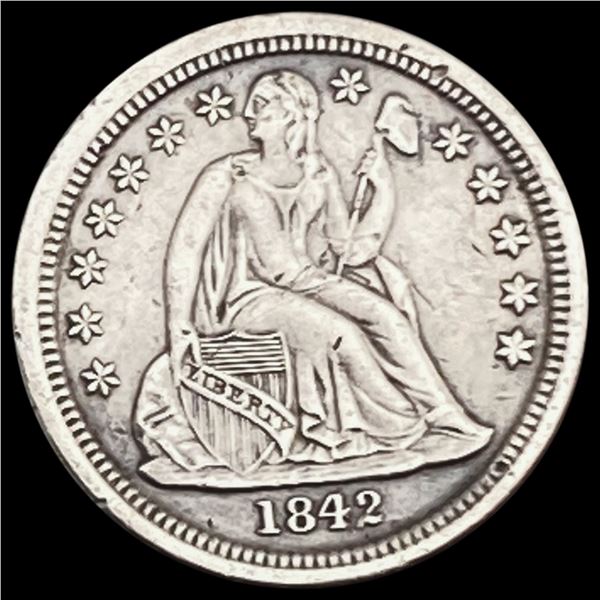 1842-O Seated Liberty Dime CLOSELY UNCIRCULATED