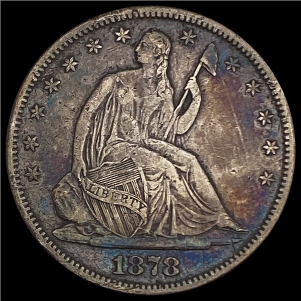 1878 Seated Liberty Half Dollar CLOSELY UNCIRCULATED