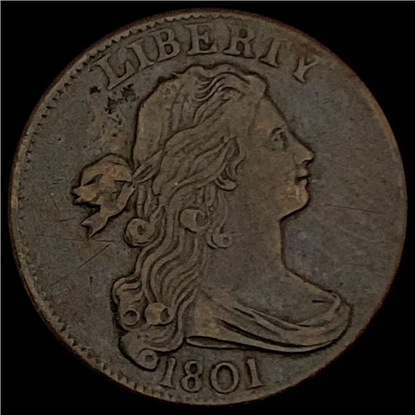 1801 Draped Bust Large Cent CLOSELY UNCIRCULATED