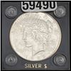 1923-S $1 Peace Silver Dollar Choice BU