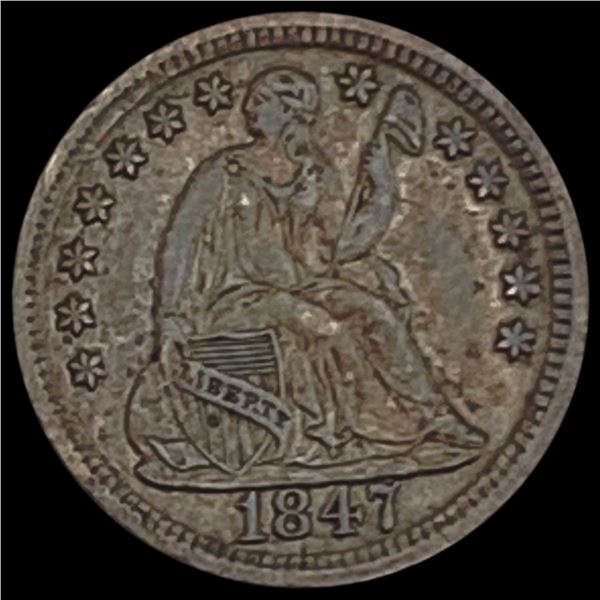 1847 Liberty Seated Half Dime UNCIRCULATED
