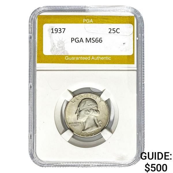 1937 25C PGA MS66