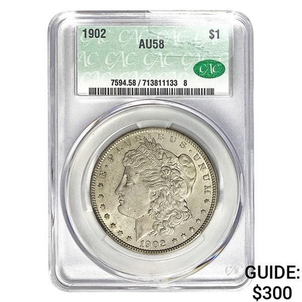 1902 Morgan Silver Dollar PCGS AU58