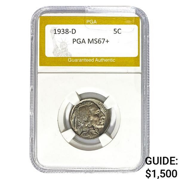 1938-D Buffalo Nickel PGA MS67+