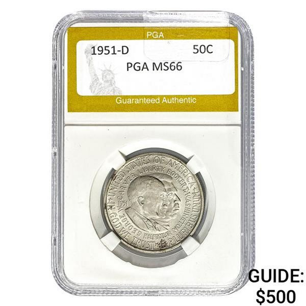 1951-D Booker T. Washington Half Dollar