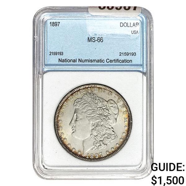1897 Morgan Dollar NNC MS-66