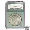 Image 1 : 1922 Peace Dollar NTC MS65