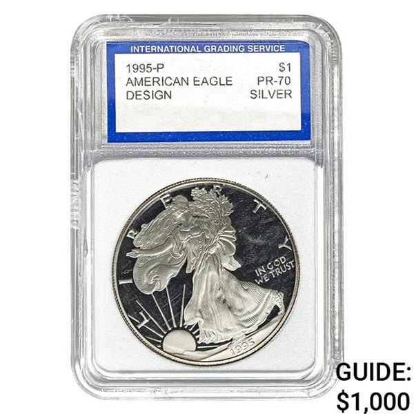 1995-P American Silver Eagle IGS PR70