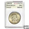 1953-D Franklin Half ACG MS-65 FBL