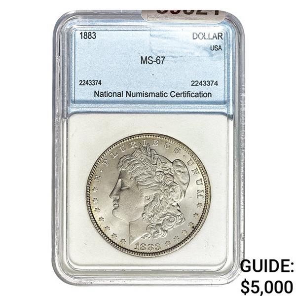 1883 Morgan Dollar NNC MS-67