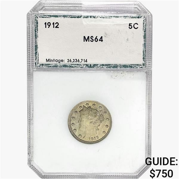 1912 Liberty Victory Nickel PCI MS64