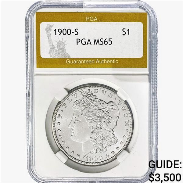 1900-S Morgan Silver Dollar PGA MS65