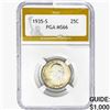 1935-S Washington Silver Quarter PGA MS66