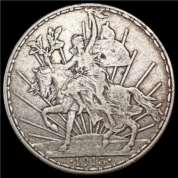 1913 Mexico Peso - Caballito ABOUT UNCIRCULATED