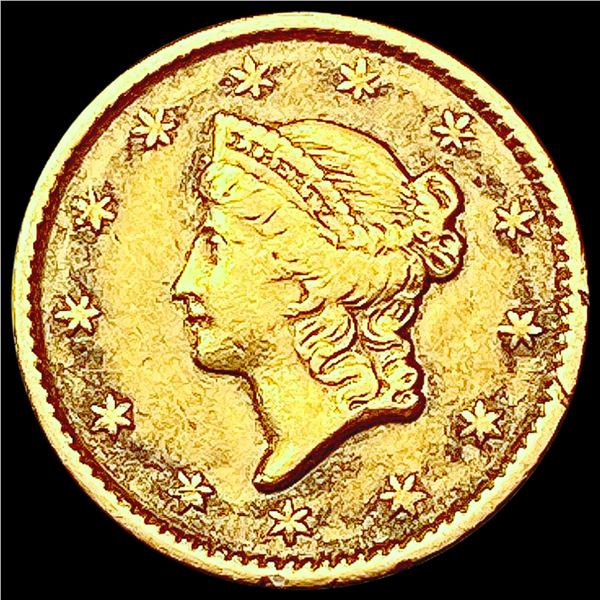 1851 Rare Gold Dollar NEARLY UNCIRCULATED