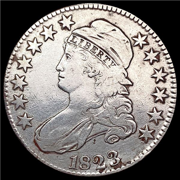 1823 Capped Bust Half Dollar LIGHTLY CIRCULATED