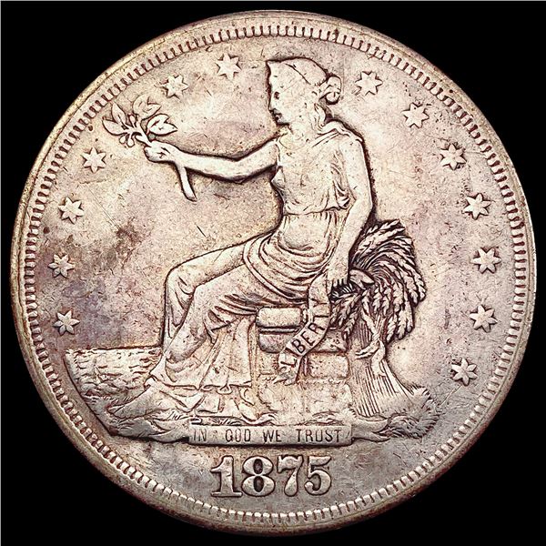 1875-CC Silver Trade Dollar NICELY CIRCULATED