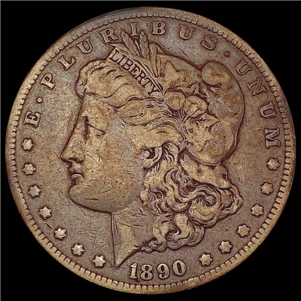 1890-CC Morgan Silver Dollar LIGHTLY CIRCULATED