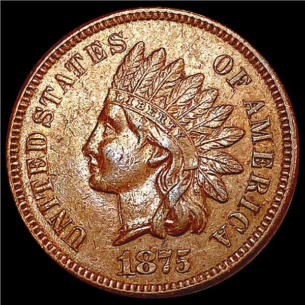 1875 Indian Head Cent CHOICE AU