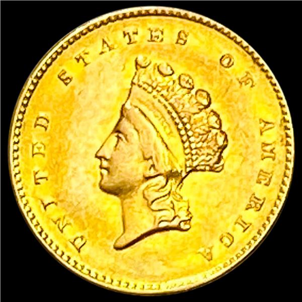 1855 Rare Gold Dollar CLOSELY UNCIRCULATED