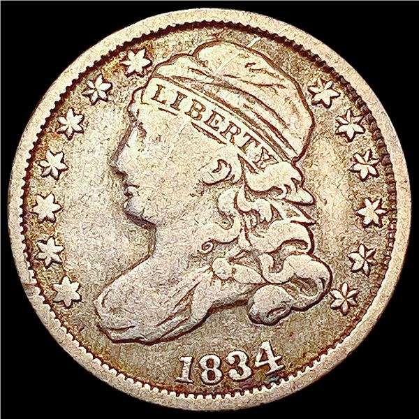 1834 Capped Bust Dime LIGHTLY CIRCULATED