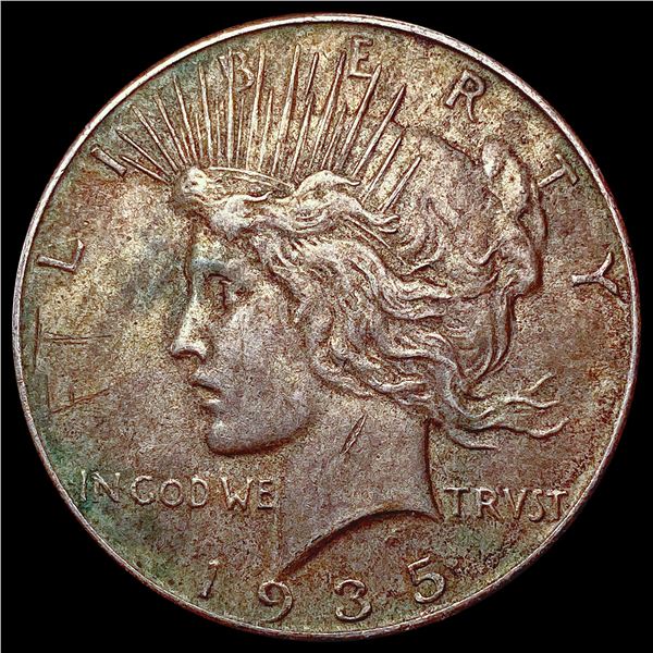1935 Silver Peace Dollar CLOSELY UNCIRCULATED