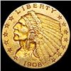 Image 1 : 1908 $2.50 Gold Quarter Eagle CLOSELY UNCIRCULATED