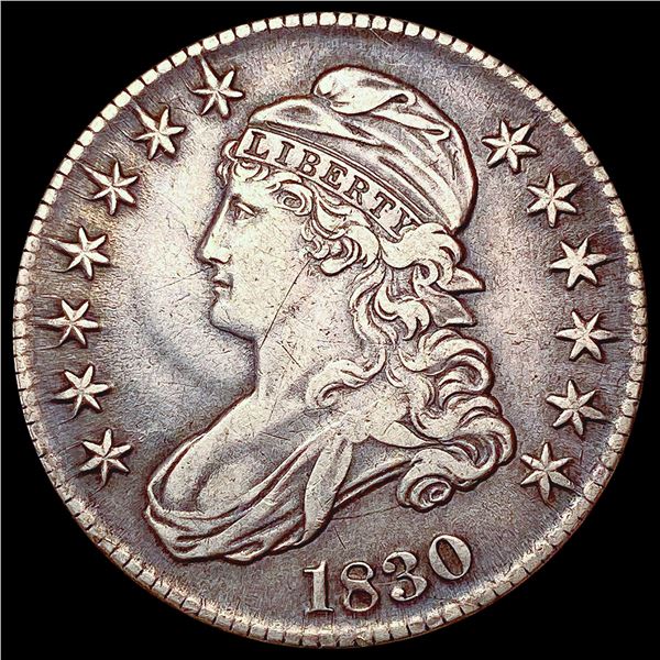 1830 Capped Bust Half Dollar NEARLY UNCIRCULATED