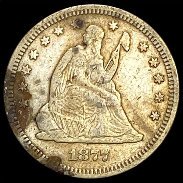 1877 Seated Liberty Quarter LIGHTLY CIRCULATED