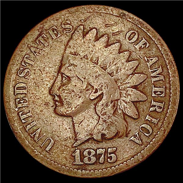 1875 Indian Head Cent LIGHTLY CIRCULATED