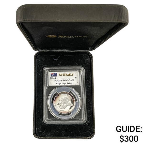 2014 Silver $1 1 oz Australia PCGS PR69 DCAM