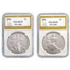 [2] 1996 American Silver Eagles [2 Coins] PGA MS70