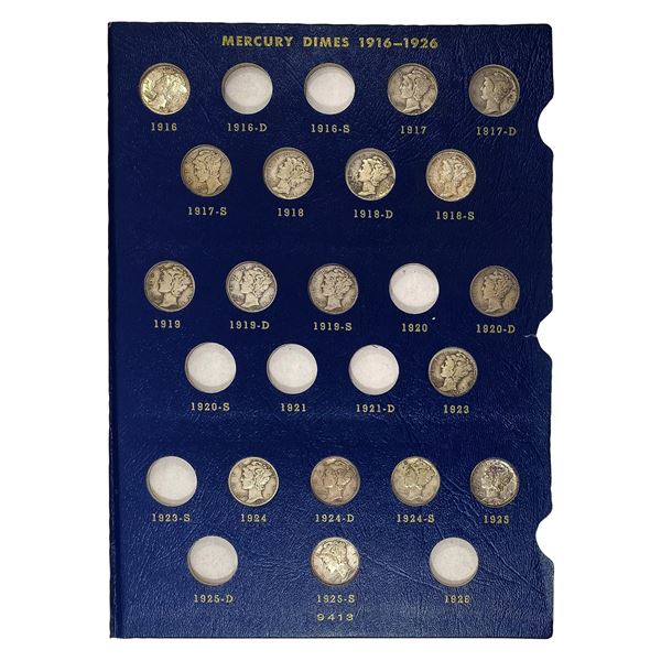 1916-1945 Mercury Dime Set [67 Coins]