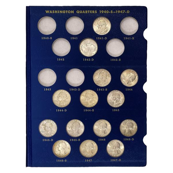 1941-1965 Gem BU Washington Quarter Set [54 Coins]