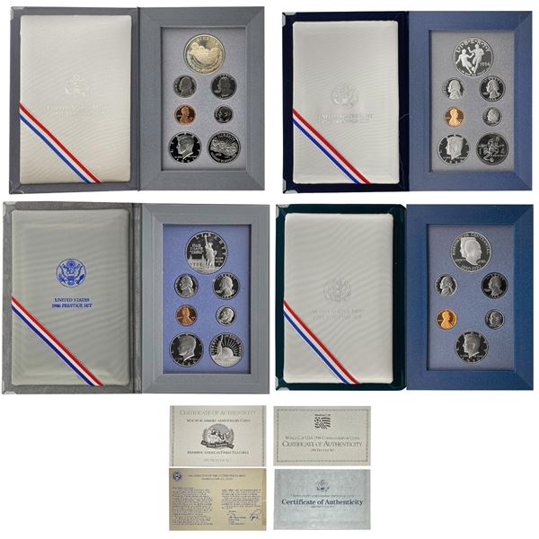 1986-1994 US Prestige Proof Set Lot [27 Coins]