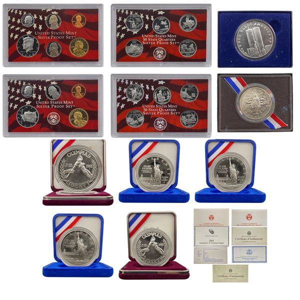 1986-2004 Varied US Silver Coinage Lot [28 Coins]