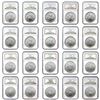 Image 2 : 1986-2005 American SIlver Eagle Set [20 Coins] NGC MS69