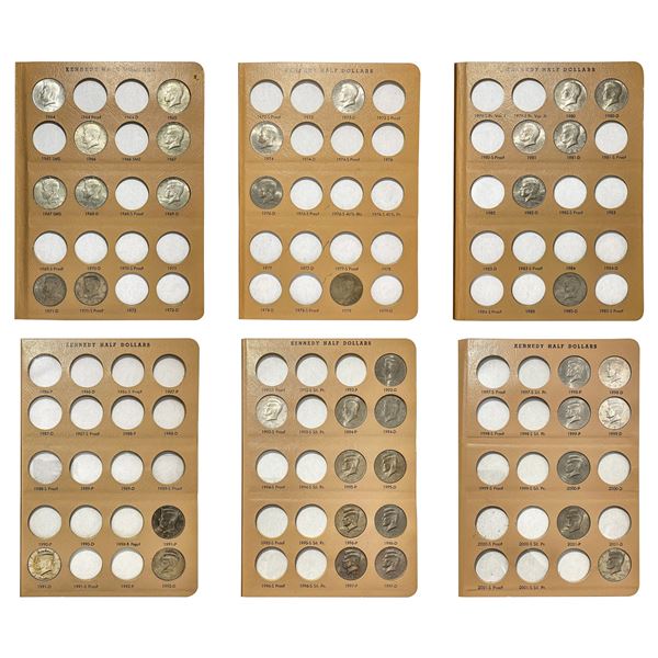 1964-2005 GEM BU Kennedy Half Dollar Set W/Proofs [39 Coins]
