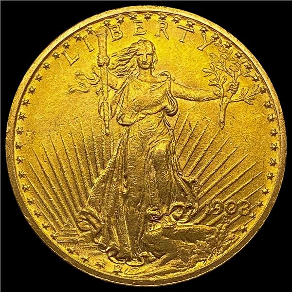1908 Motto Saint-Gaudens $20 UNCIRCULATED