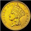 Image 1 : 1854 $3 Indian Princess Head Gold CLOSELY UNCIRCULATED