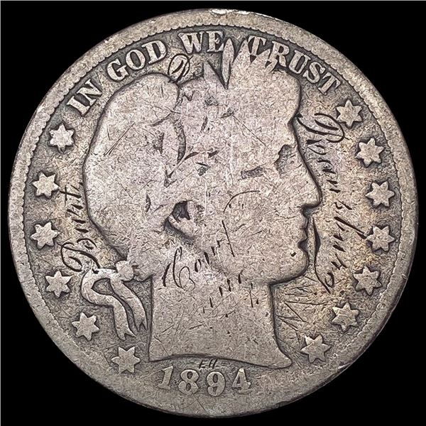 1894-O Barber Half Dollar NICELY CIRCULATED