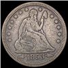 Image 1 : 1853 Arrows Seated Liberty Quarter LIGHTLY CIRCULATED
