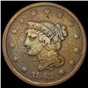 1843 Braided Hair Large Cent NICELY CIRCULATED